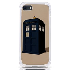 Tardis Doctor Who Minimal Minimalism Iphone Se by Cendanart