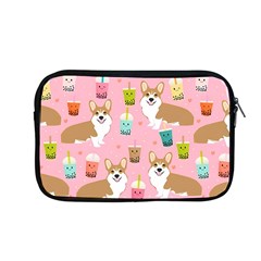 Corgi Bubble Boba Tea Pink Pattern Apple MacBook Pro 13  Zipper Case