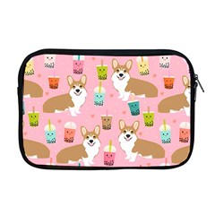 Corgi Bubble Boba Tea Pink Pattern Apple MacBook Pro 17  Zipper Case