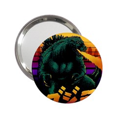 Godzilla Retrowave 2 25  Handbag Mirrors