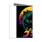 Godzilla Retrowave Mini Greeting Card Right