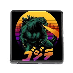 Godzilla Retrowave Memory Card Reader (square 5 Slot) by Cendanart