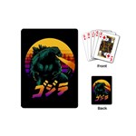 Godzilla Retrowave Playing Cards Single Design (Mini) Back