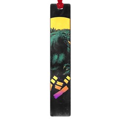 Godzilla Retrowave Large Book Marks by Cendanart