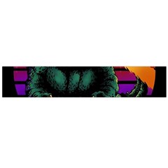 Godzilla Retrowave Large Premium Plush Fleece Scarf 