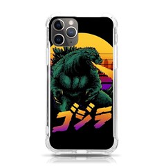 Godzilla Retrowave Iphone 11 Pro 5 8 Inch Tpu Uv Print Case by Cendanart