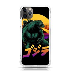 Godzilla Retrowave Iphone 11 Pro Max 6 5 Inch Tpu Uv Print Case by Cendanart