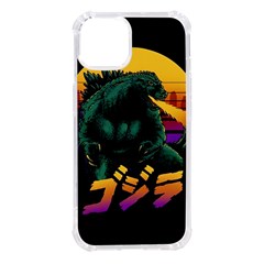 Godzilla Retrowave Iphone 14 Tpu Uv Print Case