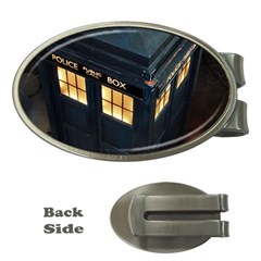 Tardis Bbc Doctor Who Dr Who Money Clips (oval)  by Cendanart