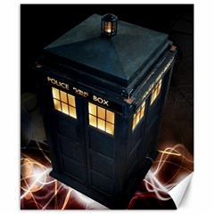 Tardis Bbc Doctor Who Dr Who Canvas 8  X 10  by Cendanart