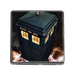 Tardis Bbc Doctor Who Dr Who Memory Card Reader (square 5 Slot) by Cendanart