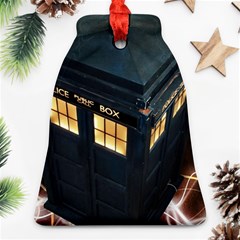 Tardis Bbc Doctor Who Dr Who Ornament (bell) by Cendanart