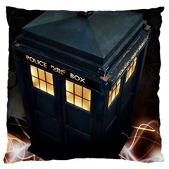 Tardis Bbc Doctor Who Dr Who Large Cushion Case (one Side) by Cendanart