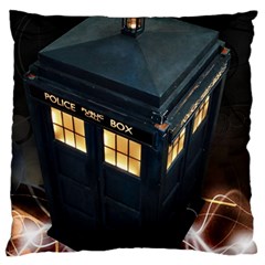 Tardis Bbc Doctor Who Dr Who Standard Premium Plush Fleece Cushion Case (one Side) by Cendanart