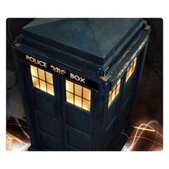 Tardis Bbc Doctor Who Dr Who Two Sides Premium Plush Fleece Blanket (small)