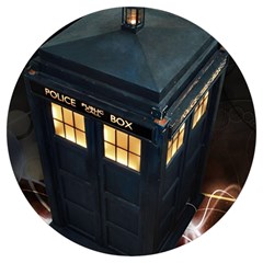 Tardis Bbc Doctor Who Dr Who Round Trivet by Cendanart