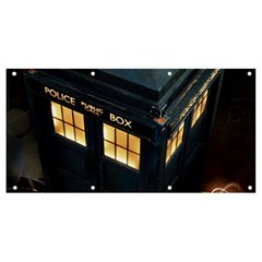 Tardis Bbc Doctor Who Dr Who Banner And Sign 8  X 4  by Cendanart