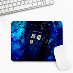 Tardis Doctor Who Space Galaxy Small Mousepad by Cendanart