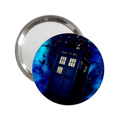 Tardis Doctor Who Space Galaxy 2 25  Handbag Mirrors by Cendanart