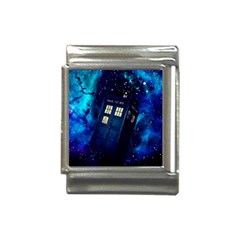 Tardis Doctor Who Space Galaxy Italian Charm (13mm) by Cendanart