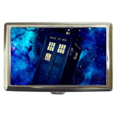 Tardis Doctor Who Space Galaxy Cigarette Money Case by Cendanart