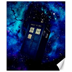 Tardis Doctor Who Space Galaxy Canvas 20  X 24  by Cendanart