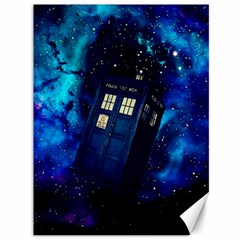 Tardis Doctor Who Space Galaxy Canvas 36  X 48  by Cendanart