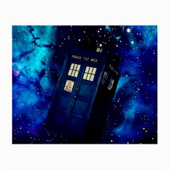 Tardis Doctor Who Space Galaxy Small Glasses Cloth (2 Sides) by Cendanart