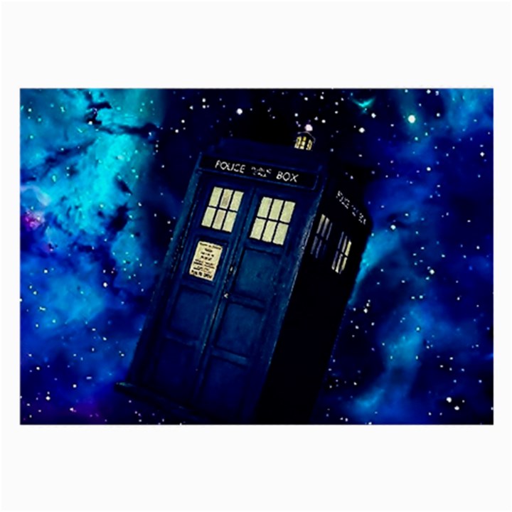 Tardis Doctor Who Space Galaxy Large Glasses Cloth (2 Sides)