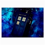 Tardis Doctor Who Space Galaxy Large Glasses Cloth (2 Sides) Back