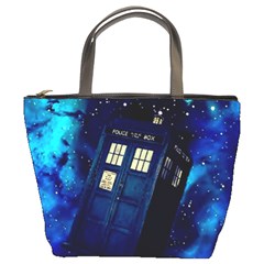 Tardis Doctor Who Space Galaxy Bucket Bag