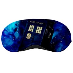 Tardis Doctor Who Space Galaxy Sleep Mask by Cendanart