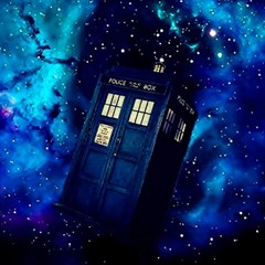 Tardis Doctor Who Space Galaxy Play Mat (square) by Cendanart