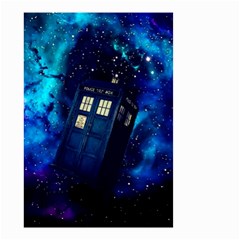 Tardis Doctor Who Space Galaxy Small Garden Flag (two Sides) by Cendanart