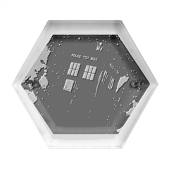 Tardis Doctor Who Space Galaxy Hexagon Wood Jewelry Box