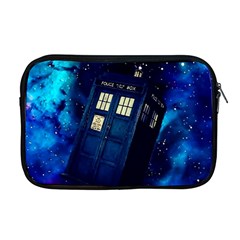 Tardis Doctor Who Space Galaxy Apple Macbook Pro 17  Zipper Case by Cendanart