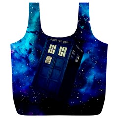 Tardis Doctor Who Space Galaxy Full Print Recycle Bag (xxxl) by Cendanart