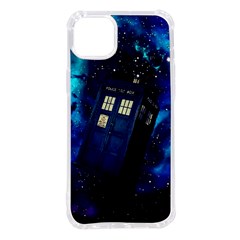 Tardis Doctor Who Space Galaxy Iphone 14 Plus Tpu Uv Print Case by Cendanart