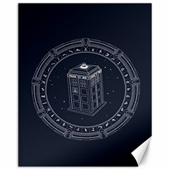 Doctor Who Bbc Tardis Canvas 16  X 20  by Cendanart