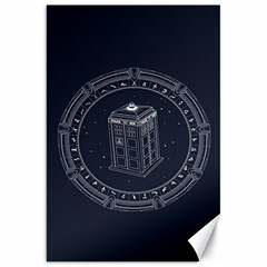 Doctor Who Bbc Tardis Canvas 20  X 30  by Cendanart