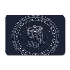 Doctor Who Bbc Tardis Small Doormat by Cendanart