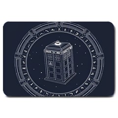 Doctor Who Bbc Tardis Large Doormat by Cendanart