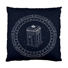 Doctor Who Bbc Tardis Standard Cushion Case (one Side) by Cendanart