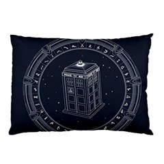 Doctor Who Bbc Tardis Pillow Case by Cendanart