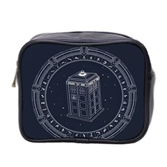 Doctor Who Bbc Tardis Mini Toiletries Bag (two Sides) by Cendanart