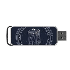 Doctor Who Bbc Tardis Portable Usb Flash (two Sides) by Cendanart