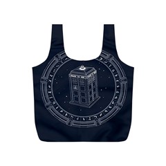 Doctor Who Bbc Tardis Full Print Recycle Bag (s) by Cendanart