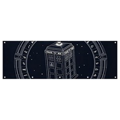 Doctor Who Bbc Tardis Banner And Sign 12  X 4  by Cendanart