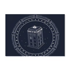 Doctor Who Bbc Tardis Crystal Sticker (a4) by Cendanart