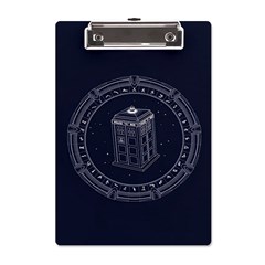 Doctor Who Bbc Tardis A5 Acrylic Clipboard by Cendanart